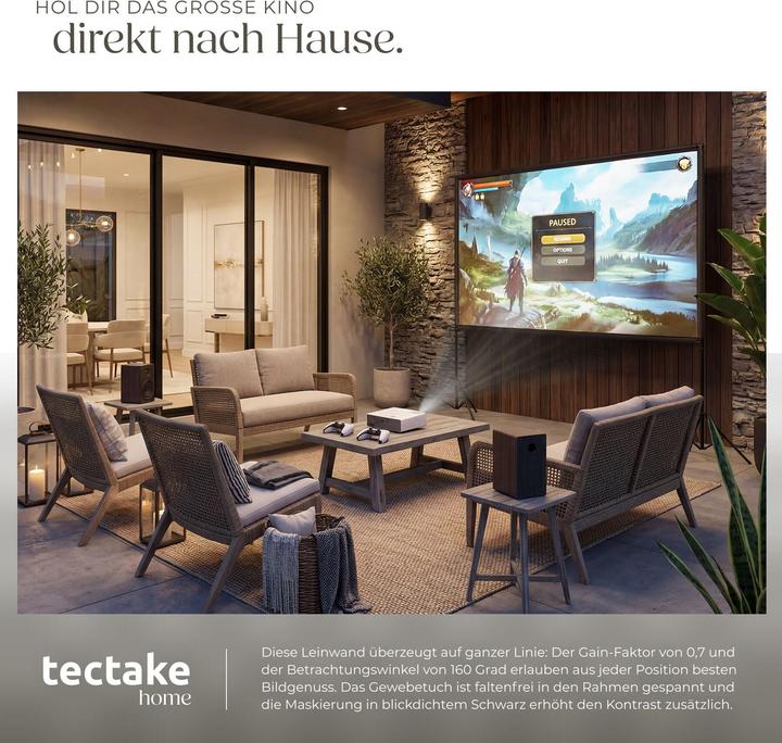 Image du produit tectake Cinema (101", 16:9)