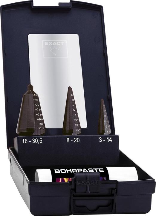 Image du produit Exact Jeu de forets à ébarber 3 pièces 3 - 14 (3 - 14, 4 - 20, 16 - 30,5 mm)