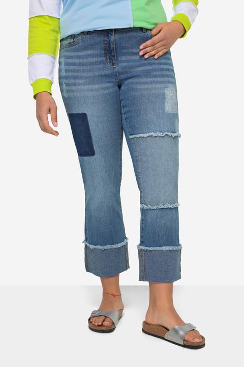Produktbild Angel of Style Jeans, weites Bein, Patches, 5-Pocket, Umschlagsaum (54)
