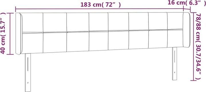 Image du produit vidaXL Benson (183 x 16 x 88 cm)