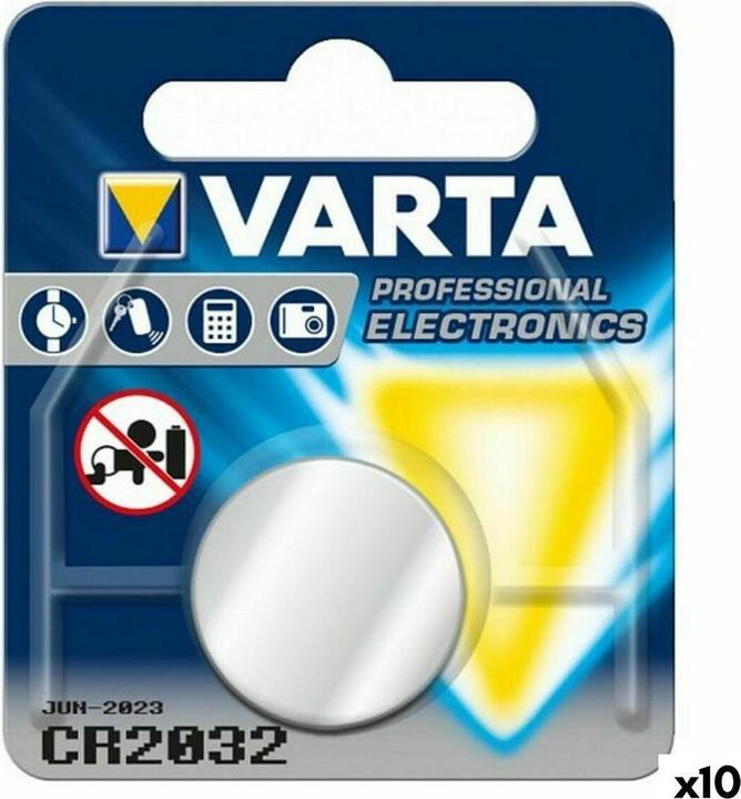 Varta Batterie CR 2032 3 V (10 Stück) (10 pcs., CR2032, 220 mAh)