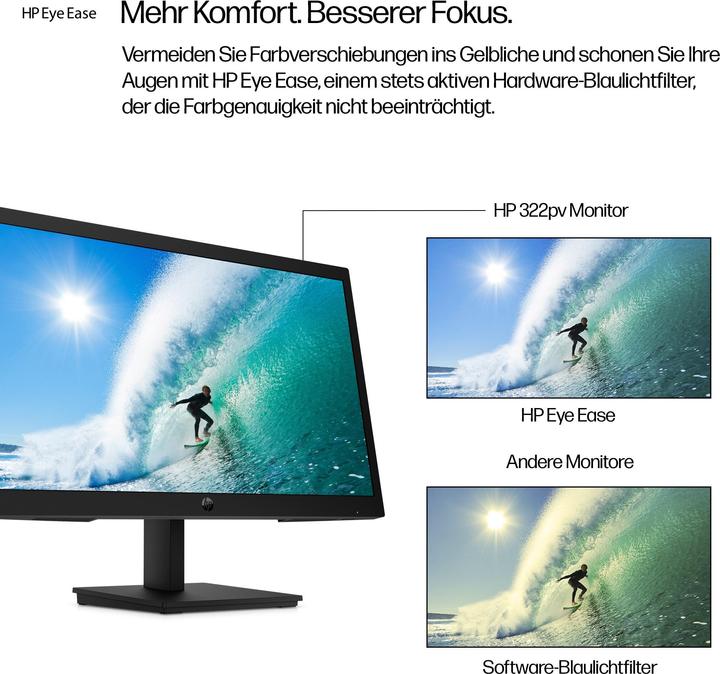 Produktbild HP SERIES 3 PRO 322PV 21.5P FHD VA 100HZ 16:9 HDMI VGA 5MS (EU) (1920 x 1080 Pixel, 21.45")