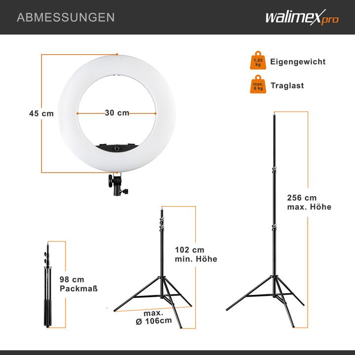 Produktbild Walimex Medow 960 Pro Set (Ringleuchte)