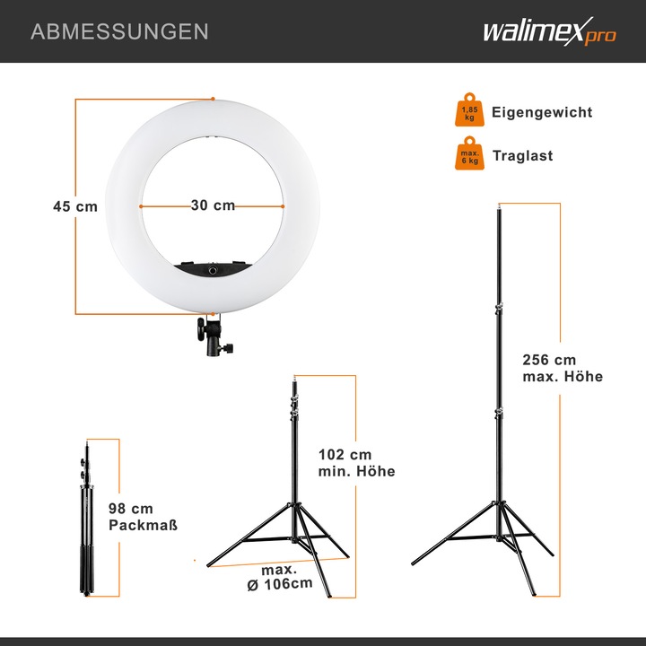 Produktbild Walimex Medow 960 Pro Set (Ringleuchte)