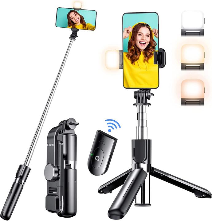 Actual product image Gritin 4-in-1 Selfie Stick Tripod