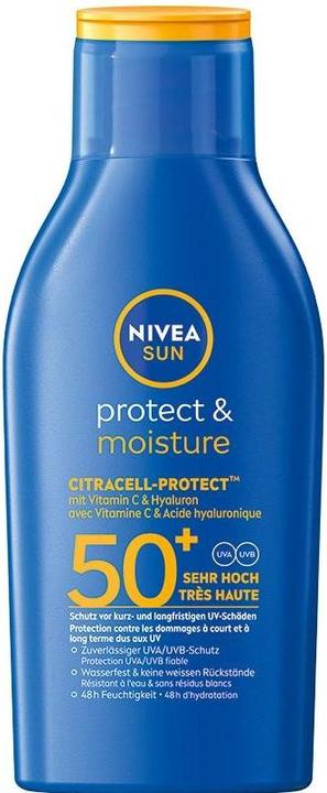 Produktbild NIVEA Protect&Moisture (Sonnenmilch, SPF 50+, 100 ml, 100 g)