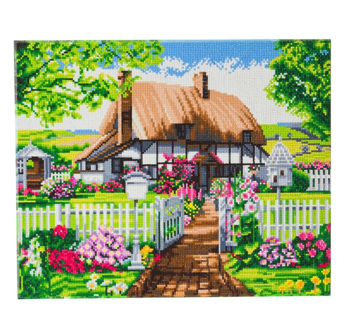 Produktbild Craft Buddy Rose Cottage, 40x50cm Crystal Art Kit