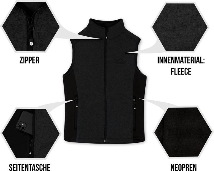 Produktbild Normani Herren Strick-Fleeceweste Shamattawa (4XL)