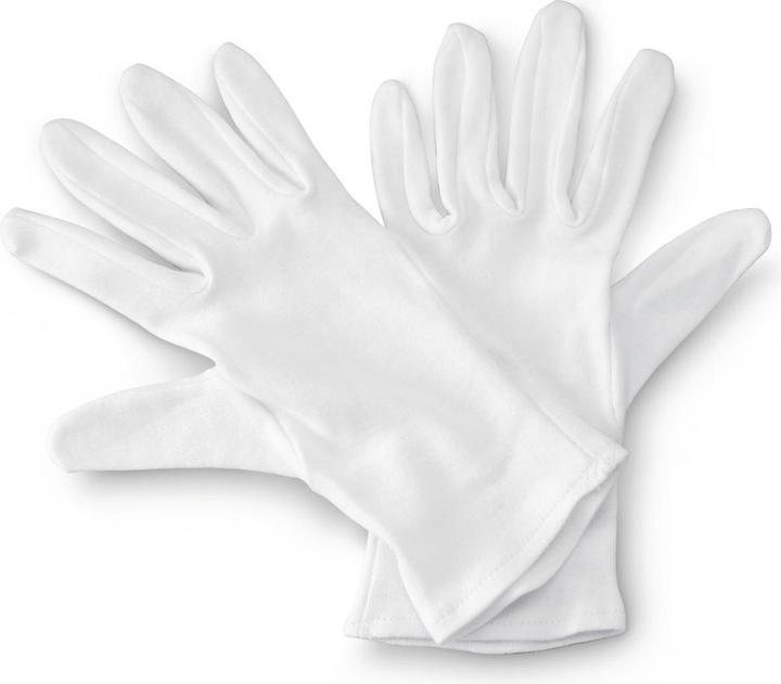Hama Cotton gloves, size M, 1 pair, white