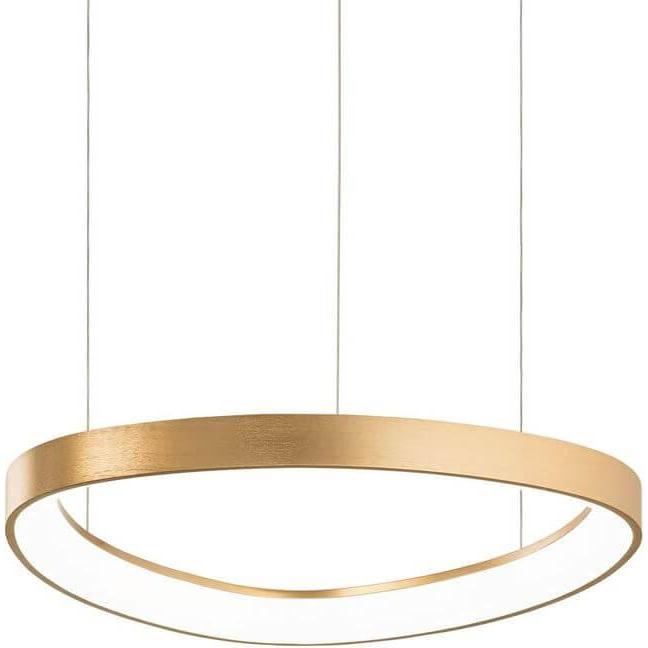 Ideal lux, Pendelleuchte, GEMINI LED Pendelleuchte 38W Messing warmweiss 247243 (5100 lm)