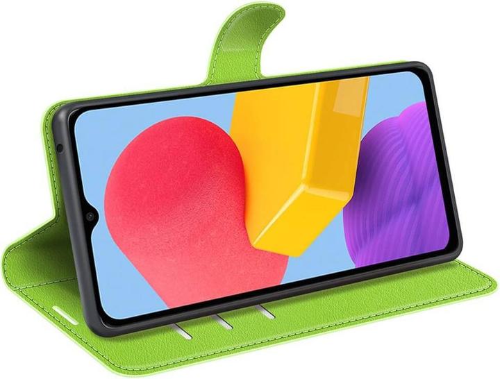 Image du produit Cover-Discount Galaxy M13 - Étui en cuir vert (Samsung Galaxy M13)