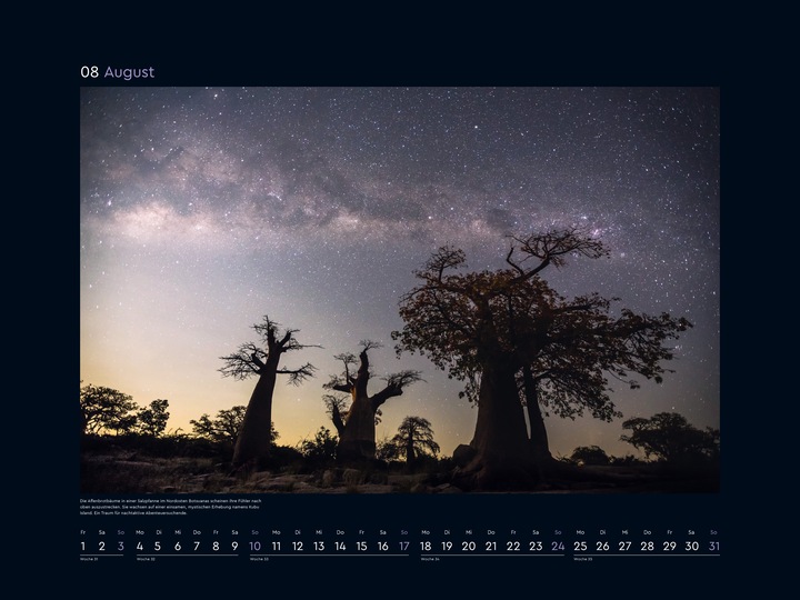 Immagine prodotto Magia delle stelle - Calendario da parete 2025 (Nessuna rilegatura, Tedesco)