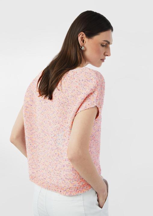 Immagine prodotto Comma Strickpullover Kurzärmeliger Strickpullover aus Effektgarn im Relaxed Fit (XL)