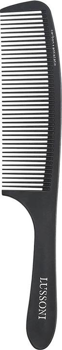 Actual product image Tools for Beauty T4B LUSSONI Carbon Anti-Static and Break-Resistant Handle Comb with Wide Teeth for Thin and Thick Ha