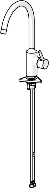 Actual product image Hansa VANTIS kitchen tap, 247mm projection, swivelling spout, 52202267