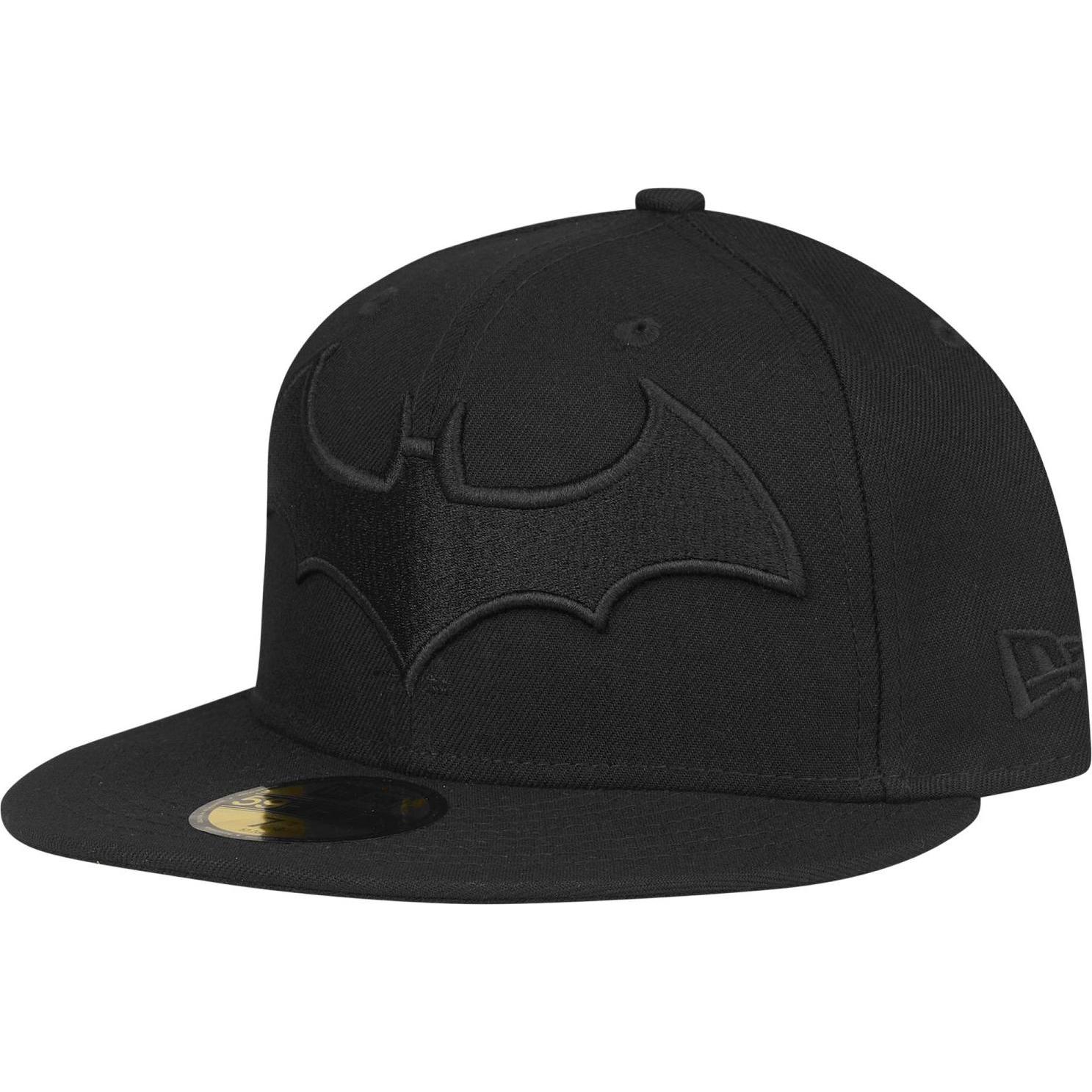 New Era, Herren, Cap, 59Fifty Fitted Cap - HUSH BATMAN schwarz - 7 1/8, Schwarz, (7 1/8)