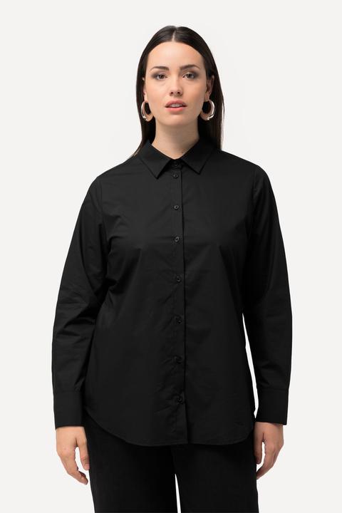 Produktbild Ulla Popken Bluse, Papertouch, Rücken-Cut-Out, Stehkragen, Langarm (46, 48)