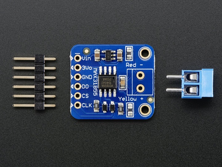 Produktbild Adafruit Thermocouple Amplifier MAX31855 breakout board (MAX6675 upgrade) - v2.0 (Sensor)