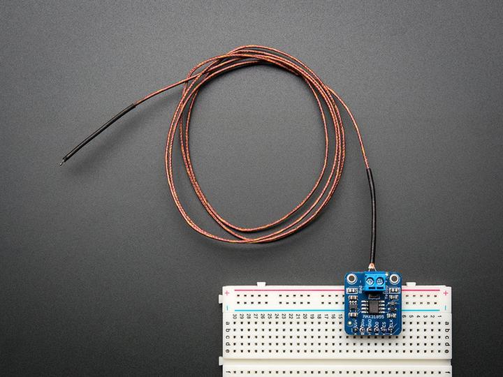 Image du produit Adafruit Carte de dérivation de l'amplificateur de thermocouple MAX31855 (mise à jour MAX6675) - v2.0 (Capteur)