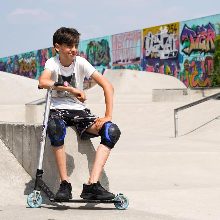 Image du produit Skatewiz Protections de patin (M, L, Protège-poignets, Genouillère, Coudes, 6 pièces)