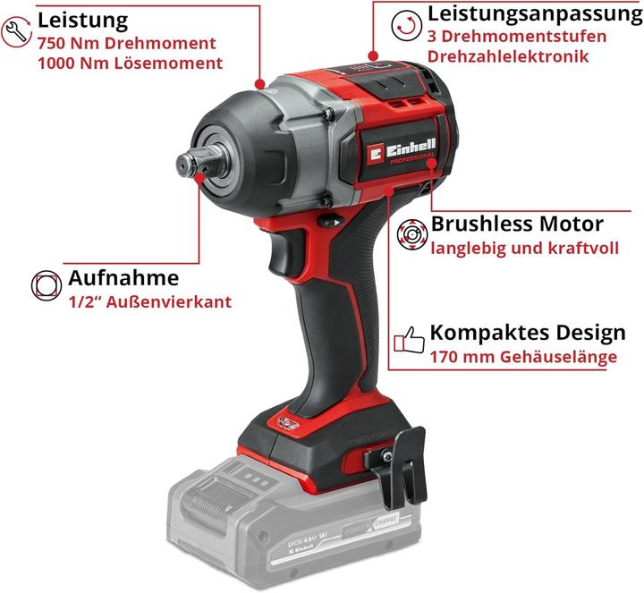 Produktbild Einhell Professional TP-CW 18/750-C Li BL - Solo
