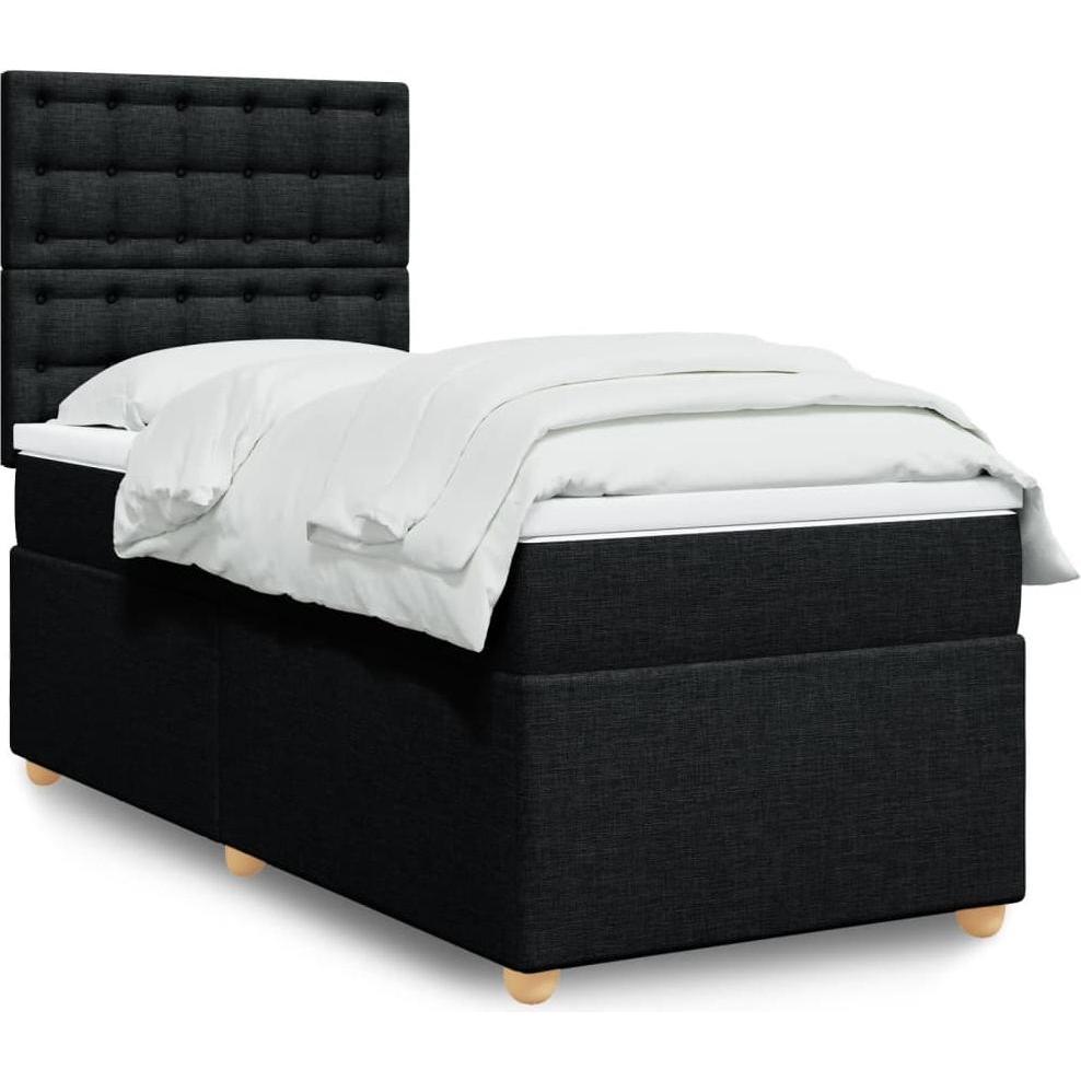 VidaXL, Bett, Bo x springbett mit Matratze 120 x 200 cm Stoff (120 x 200 cm)