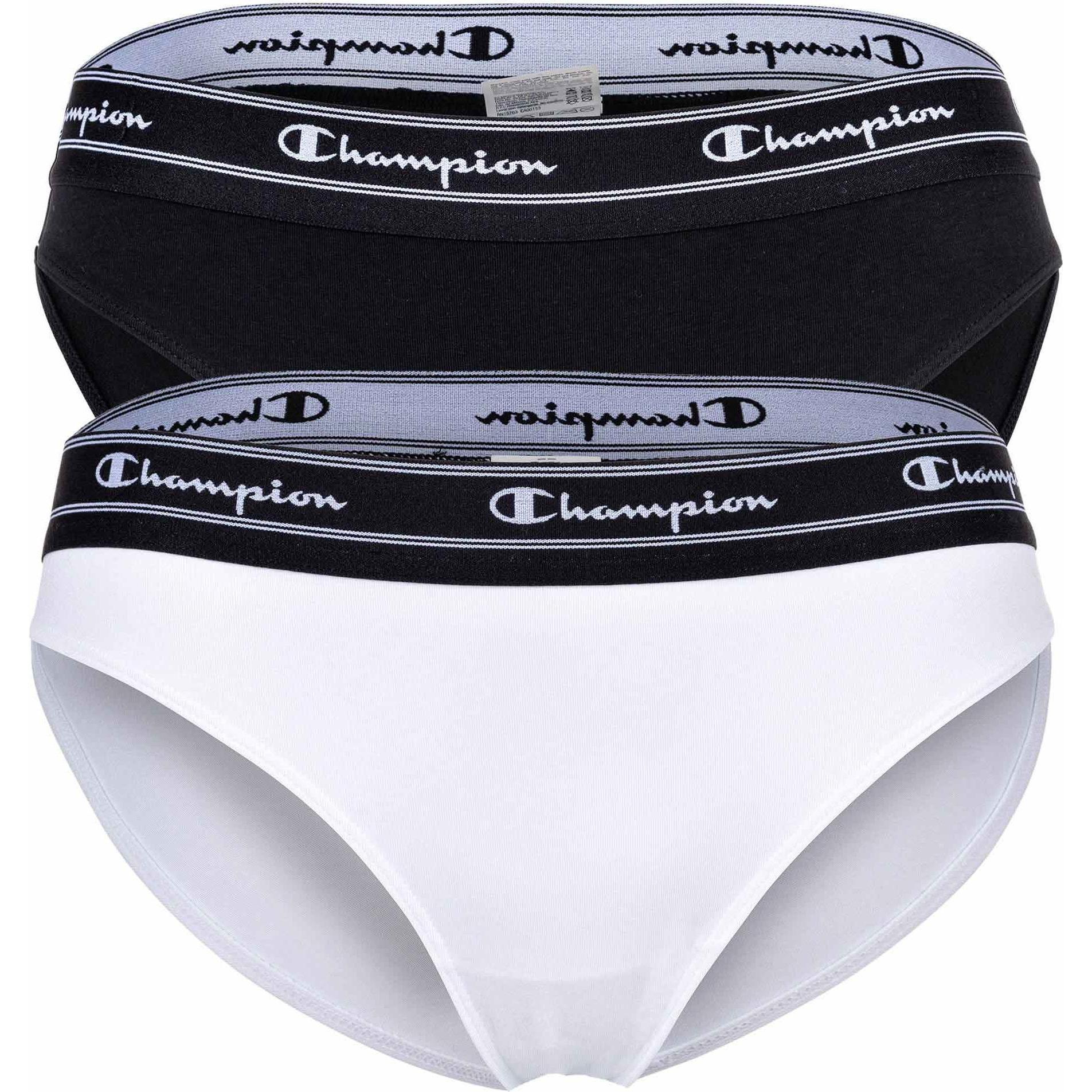 Champion, Damen, Unterhosen, Slip Casual Figurbetont, Mehrfarbig, (S, 2er Pack)