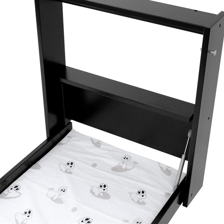 Image du produit Babytrold Changing table for wall incl. mattress Noir