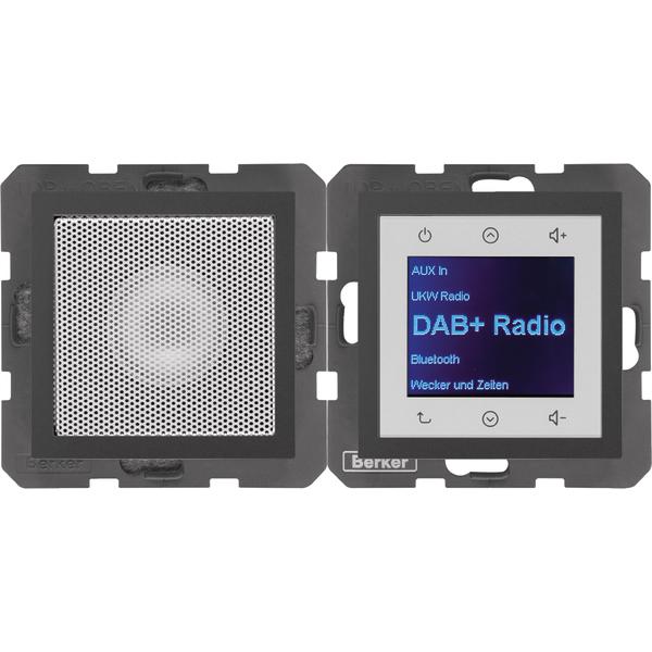 Berker BERK Radio Touch (DAB+, UKW), Radio, Grau