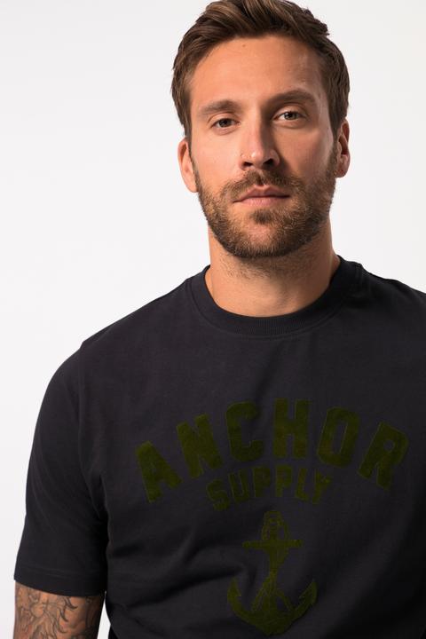 Actual product image JP1880 T-shirt, short sleeve, round neck, chest print, up to 8 XL (XXL)