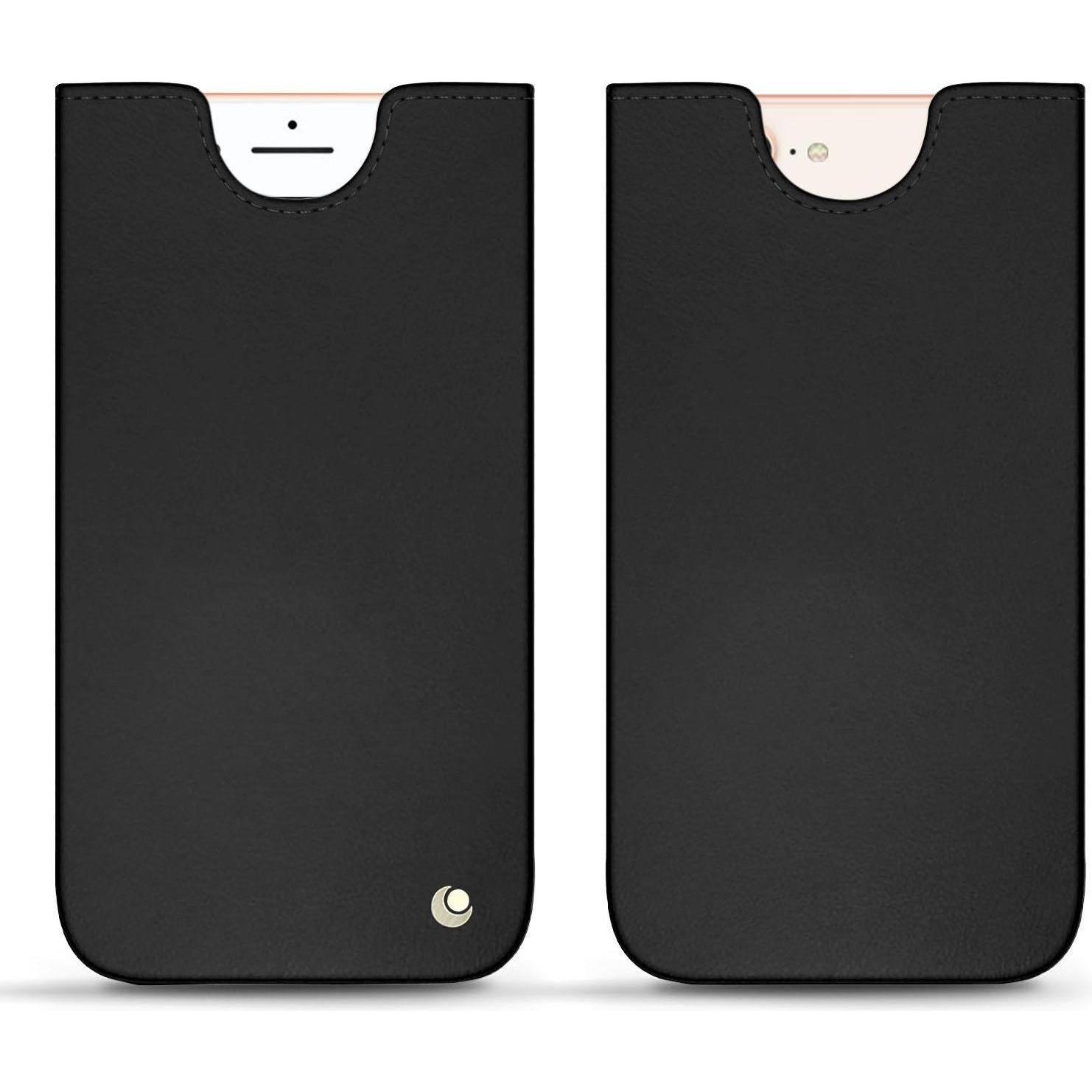 Thumbnail - Noreve Lederschutzhülle (Apple iPhone 8 Plus), Smartphone Hülle, Schwarz