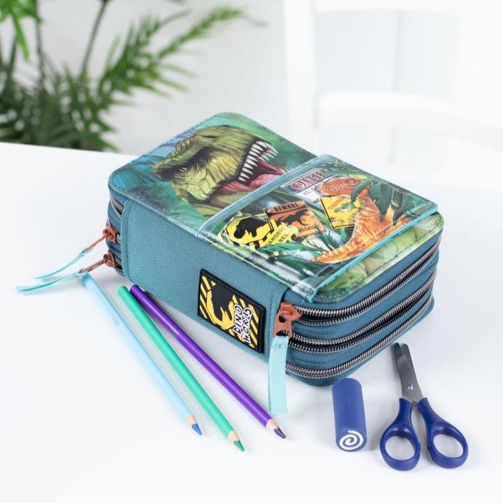 Produktbild Dino World - Triple Pencil Case danger ( 0411757 )