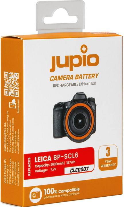 Actual product image Jupio BP-SCL6 (Camera battery)