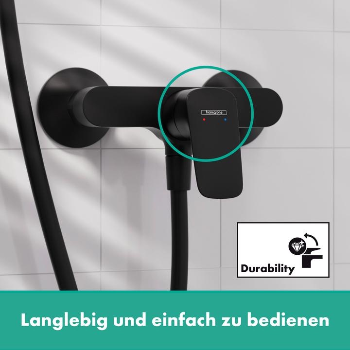 Produktbild hansgrohe HG Einhebel-Brausemischer LOGIS DN 15, Aufputz mattschwarz
