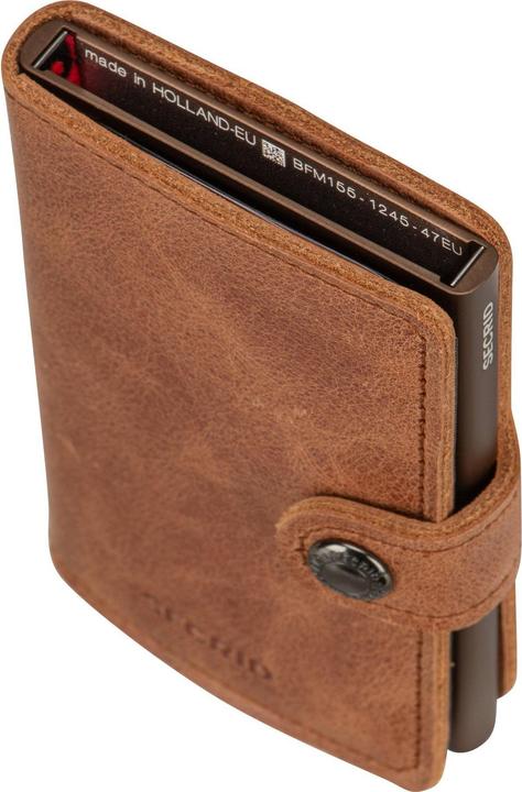 Actual product image Secrid Geldbörse Miniwallet VINTAGE MINI Cognac