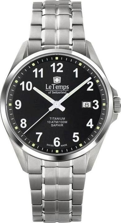 Immagine prodotto Le Temps Titanio (Orologio da polso analogico, 39 mm)