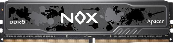 Produktbild Apacer DDR5 - 16GB - 5200 - CL - 38 NOX Single (2 x 16GB, 5200 MHz, DDR5-RAM, DIMM)
