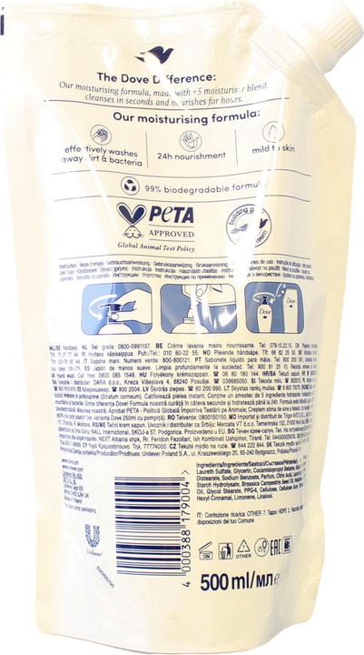 Immagine prodotto Dove Borsa di ricarica (Ricarica, 500 ml)