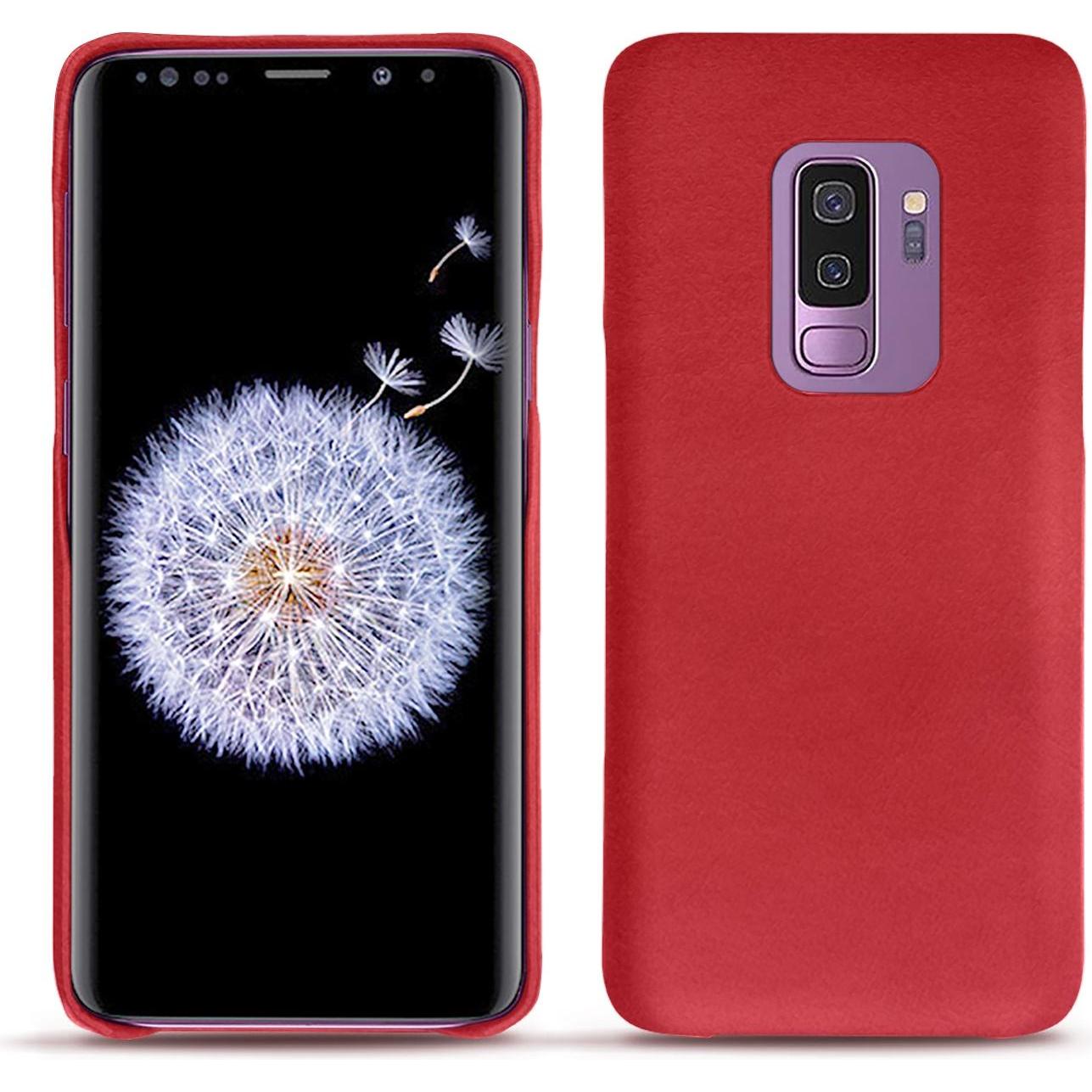 Noreve Lederschutzhülle (Samsung Galaxy S9+), Smartphone Hülle, Rot