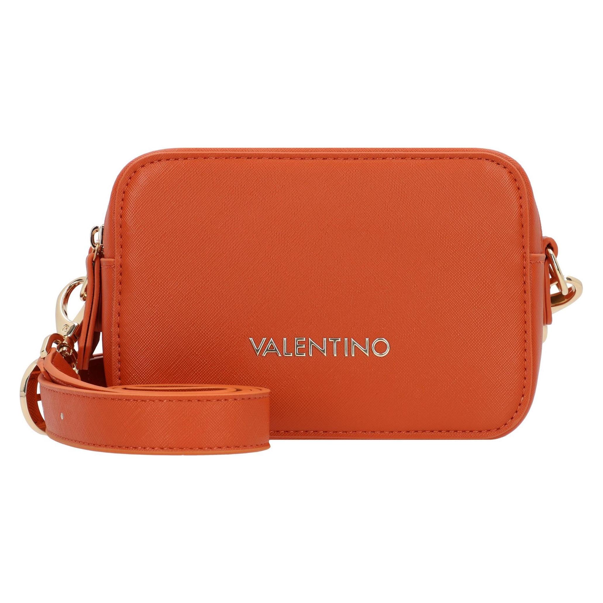 Valentino, Damen, Handtasche, Zero Re Umhängetasche 18 Cm, Orange, Braun