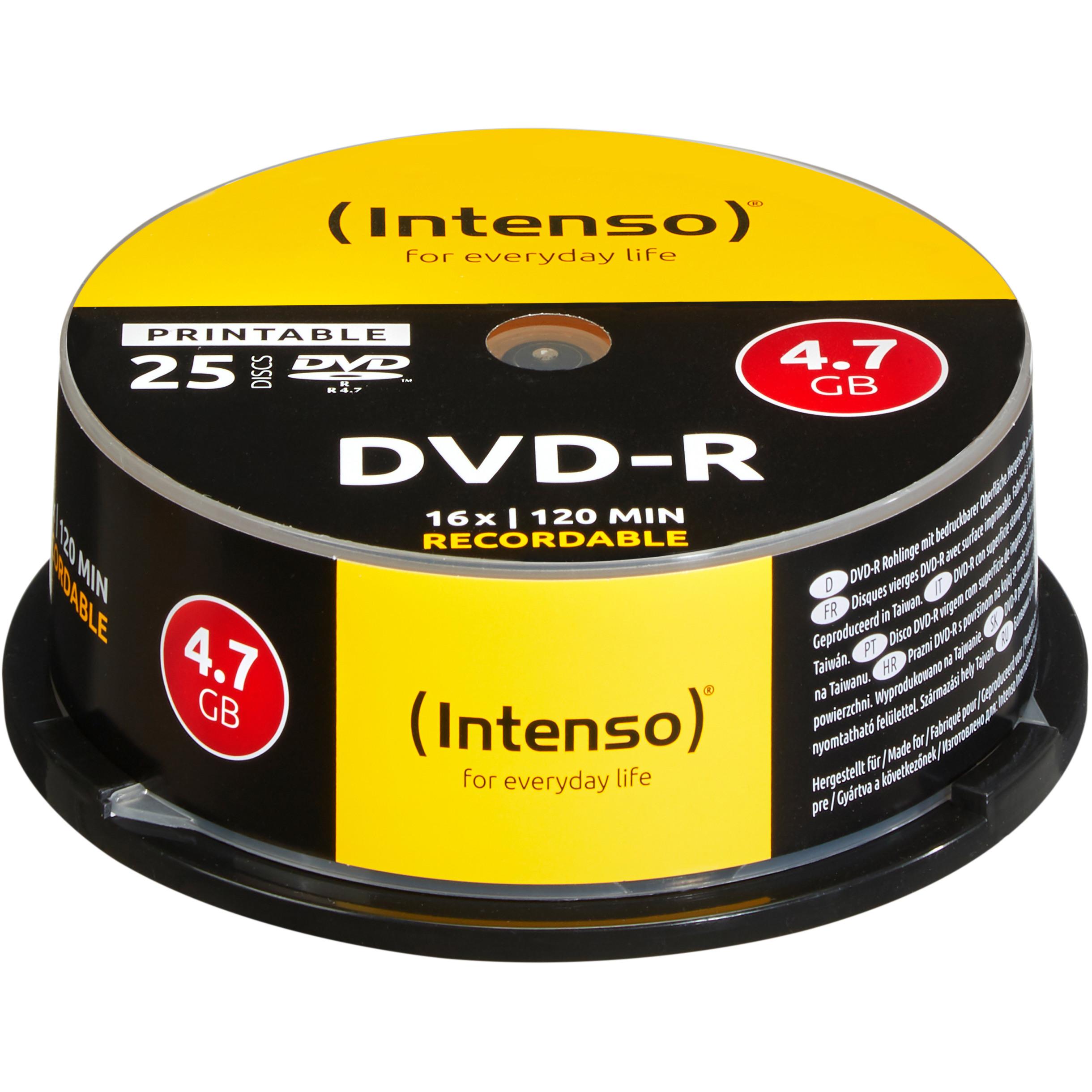 Intenso DVD-R Cakebox (25 x), Optischer Datenträger