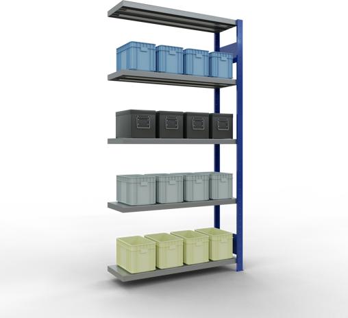 Actual product image Schulte Lagertechnik MULTIplus250 boltless add-on bay system with length bolts