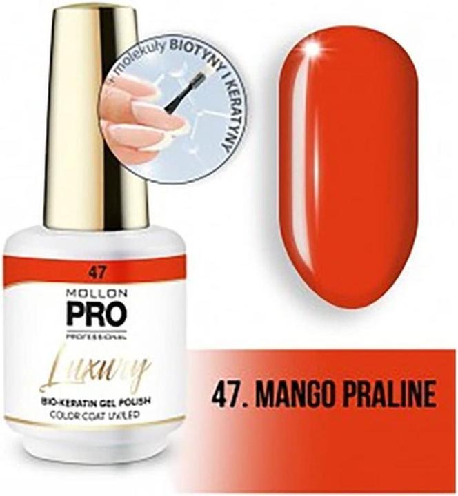 Produktbild Mollon Pro Luxury Semi-Permanent Nail Polish N°47 Praline Mango - 8ML (Praline Mango, Farblack)