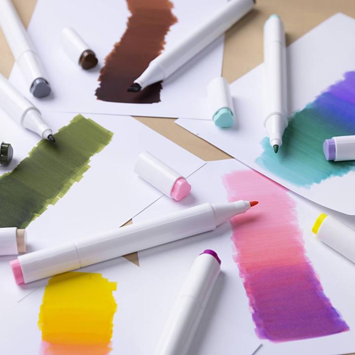 Actual product image Creativ Company Kalligraphiemarker 1+ 8 mm, 24 Stück, Pastellfarben (24x)