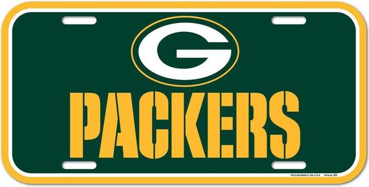NFL Green Bay Packers Nummernschild