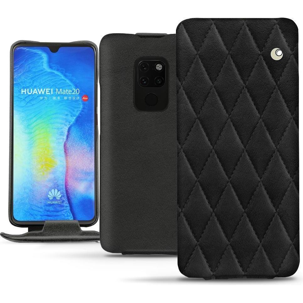 Noreve Lederschutzhülle vertikal (Huawei Mate 20), Smartphone Hülle, Schwarz