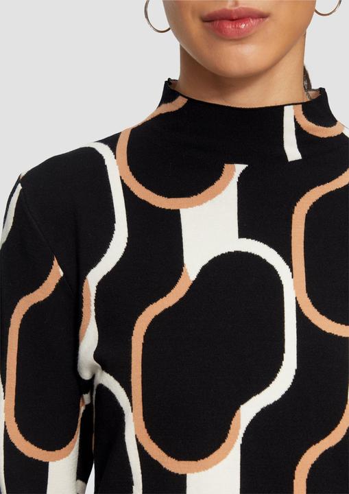 Image du produit S.Oliver Strickpullover Schmaler Strickpullover mit Jacquard-Muster (34)