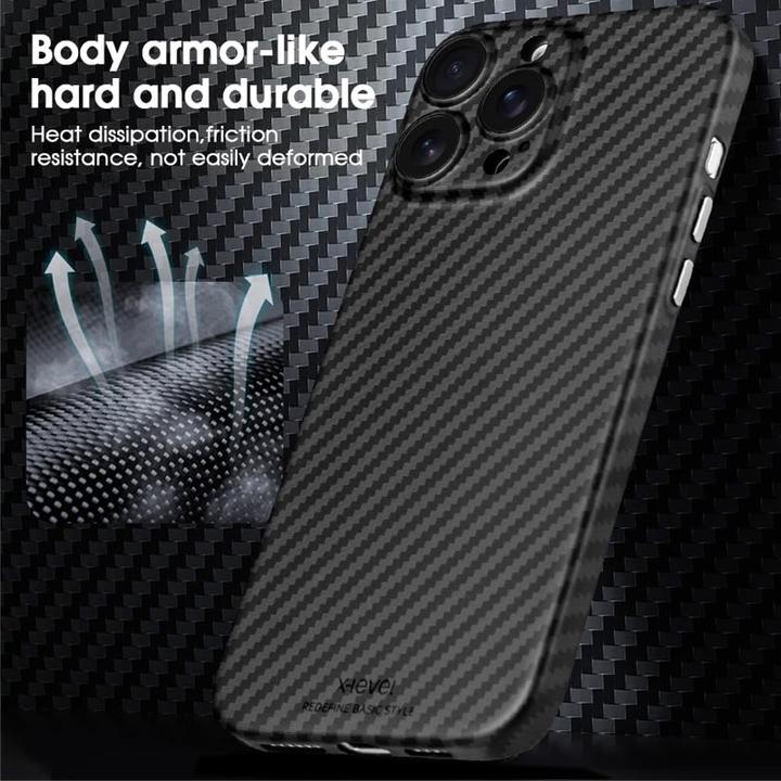 Produktbild X-Level iPhone 16 Pro - Carbon Nanofiber Backcase (Apple iPhone 16 Pro)