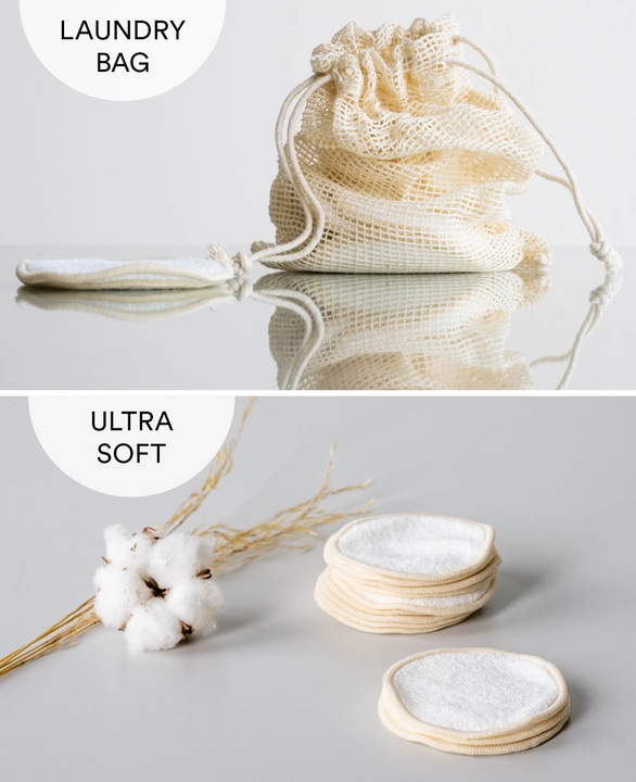 Actual product image Noya Washable make-up removal pads, set of 12