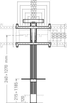 Produktbild Erard Exostand 600 (Universal, 85", 35 kg)